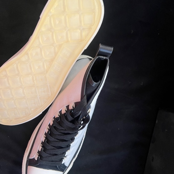 Amiri Court Sneakers Size 44 – Black & White High Top - Picture 4 of 5